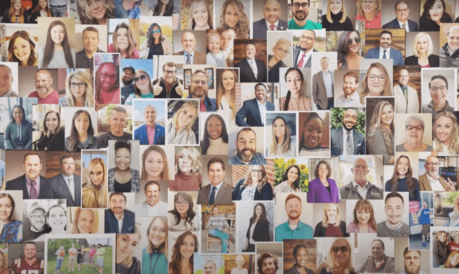 Collage of Freedom First employee portraits